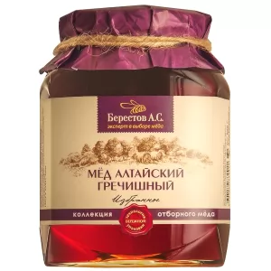 Natural Altai Honey "Buckwheat", 17.65 oz / 500 g 