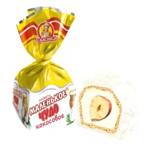 Candy "Little Miracle" Coconut Cream, Slavyanka, 0.5 lb / 0.22 kg
