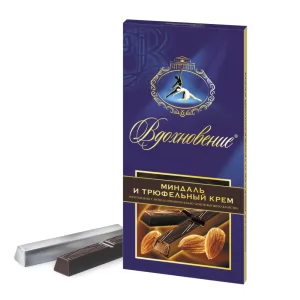Chocolate "Vdokhnovenie" (Inspiration) With Truffle Cream and Almond, 3.52 oz / 100 g