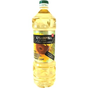 Premium Refined Sunflower Oil Kubanochka, 1 L