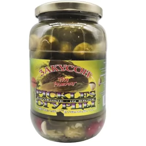 Pickles in Brine, Zakuson, 33.8 oz/ 1 liter