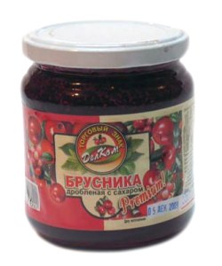 Lingonberry Grated with Sugar, 19.4 oz / 550 g