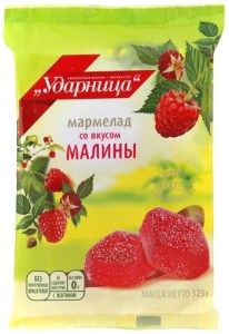 Marmalade Udarnitsa with Raspberry Flavor, 11.46 oz / 325 g