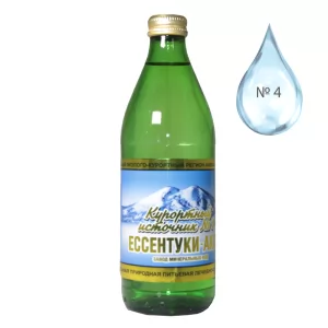Thermal Water Essentuki #4 (Glass Bottle), 16.5 oz / 0.5 liter