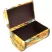 Exclusive Sweet Gift (Only Chocolate Candy) Autumn Chest, Wood+Leather, 0.9 kg/ 2 lb