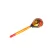 Wooden Small Spoon Khokhloma Black, Hand-Painted, 5.5 inches