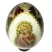 Russian Souvenir Wooden Egg Icon Mother Of God Vladimirskaya height 3.5