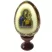 Russian Souvenir Wooden Egg Icon Mother Of God Unfading Flower Egg height 2.75