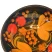 Wooden Decor Bowl, Black Khokhloma Hand-Painted 4