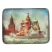 Wooden Jewellery Box Russian Lacquer Miniature "Kremlin", 4x3x1.5"