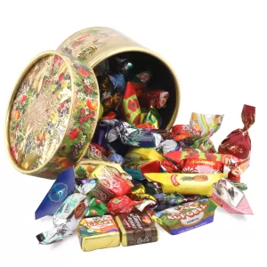 Exclusive Sweet Gift Russian PREMIUM Chocolate Candy Mix Tuba "Everything for You!", 680g/ 1.5 lb