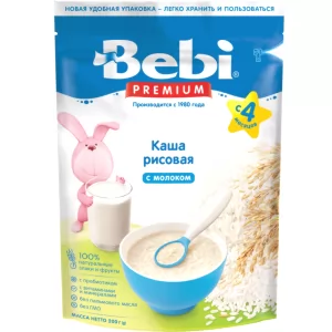 Baby Porridge Rice & Milk | 4+ Months, Bebi Premium, 200 g/ 0.44lb