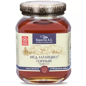 Natural Mountain Honey "Altaictsvet", Berestov, 200g/ 7.05 oz