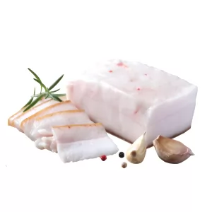 Salted Salo Ukrainian Style, European & American Sausage Corp., approx 400g/ 14 oz