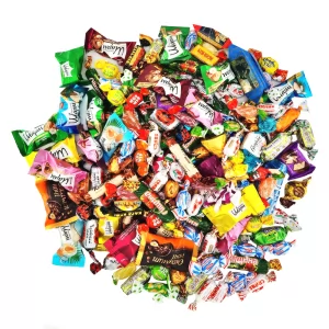 Mix of Chocolate & Caramel Candies "Ukraine" , 450 g/1 lb