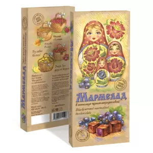 Blackcurrant Marmalade in Dark Chocolate “Matryoshki”, 150g / 5.29 oz