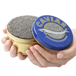 Kaluga Black Caviar – Low Salt, Delicate Selection, 125g / 4.41 oz