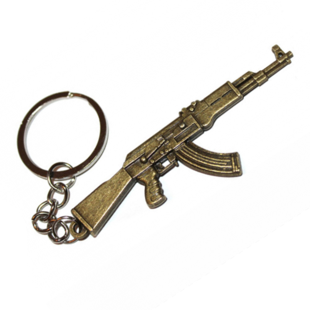 Hot Sale Ak47 Gun Key Chain Classic Men Key Ring Jewelry Pendants Keycha.J 