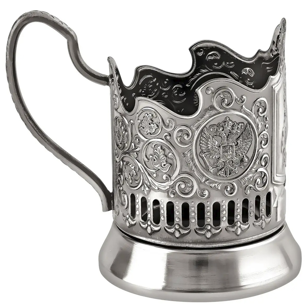 ickel-Plated Blackened Glass Holder With Crystal Glass “Saint George the Victorious” Kolchugino Melchior