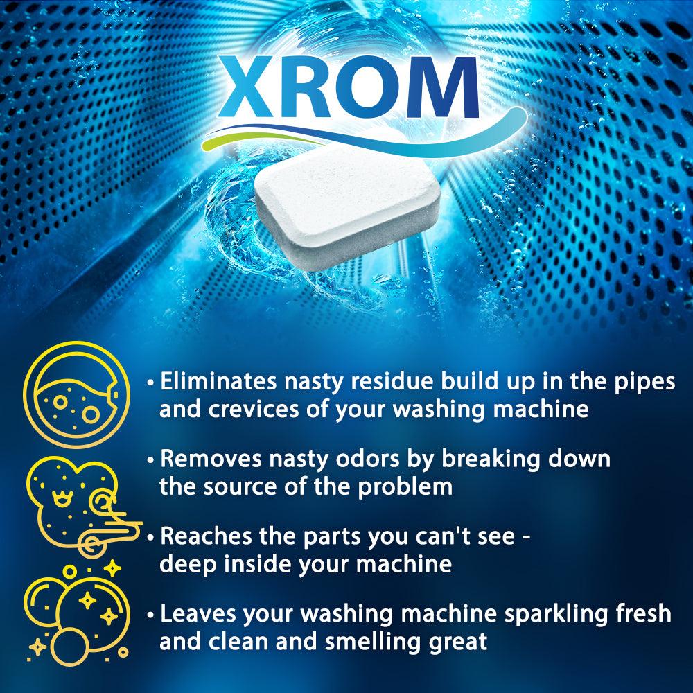 Washing Machine PRO Cleaner 6 Tablets, Lemon Scent, XROM, 90g/ 30oz 