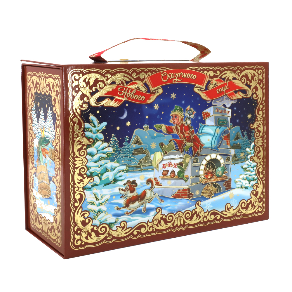 New Year Gift Russian Chocolate & Caramel Candy Mix Suitcase 