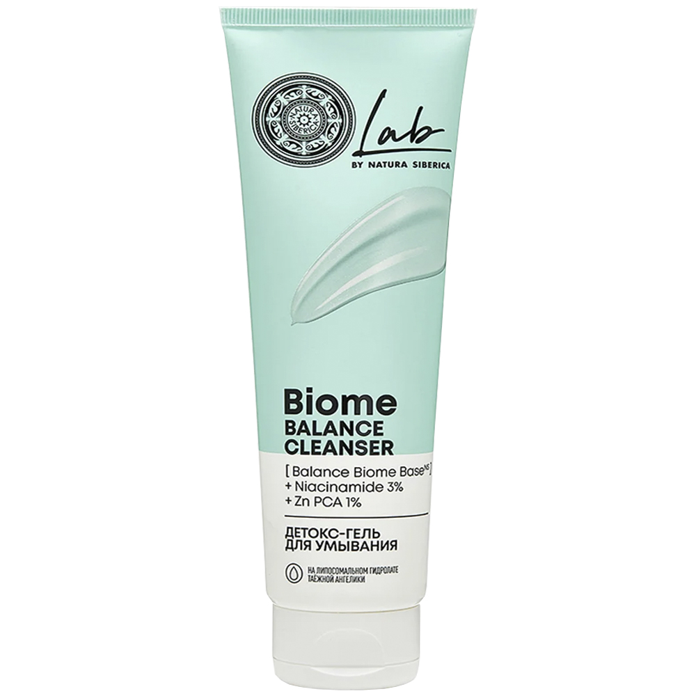 Detox Cleansing Gel With Niacinamide & Zinc “Lab Biome”, Natura Siberica, 5.07 oz / 150 ml