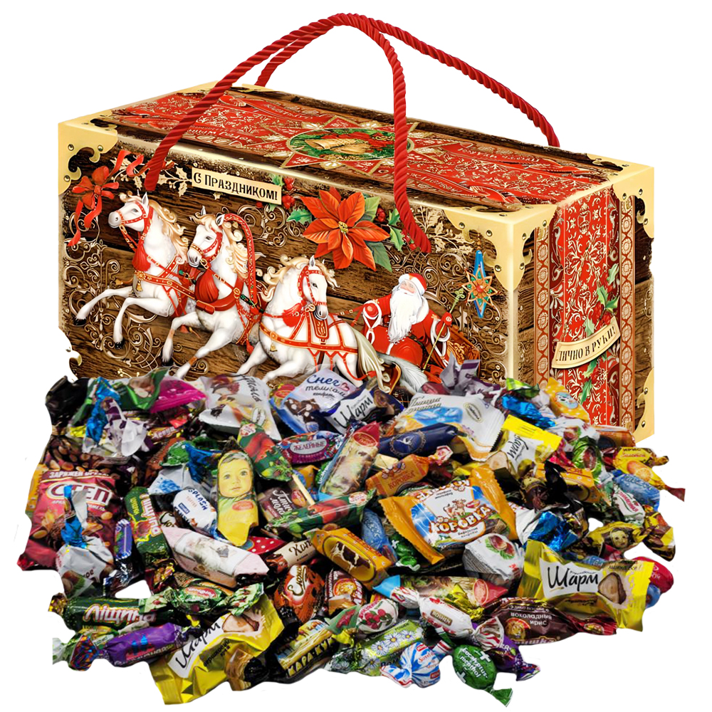 Russian Traditional Christmas & New Year's Candy Gift Set "Towards the Holiday!", 2 kg