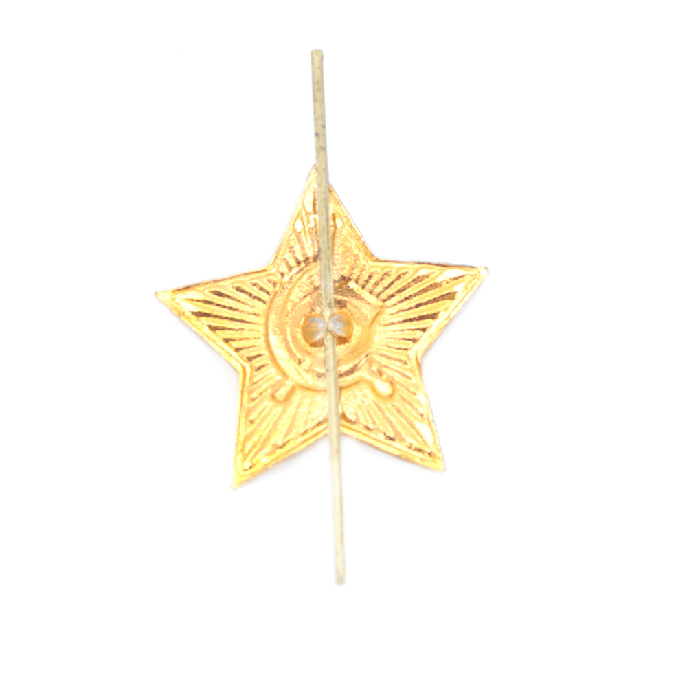 Soviet Badge with Red Five-Pointed Star with Hammer and Sickle, 1.25