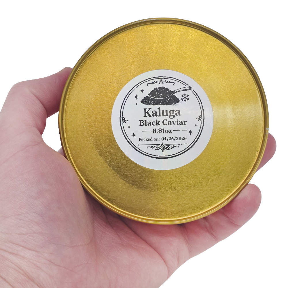 Kaluga Sturgeon Black Caviar – High Grade, Low Salt, 250g / 8.82 oz