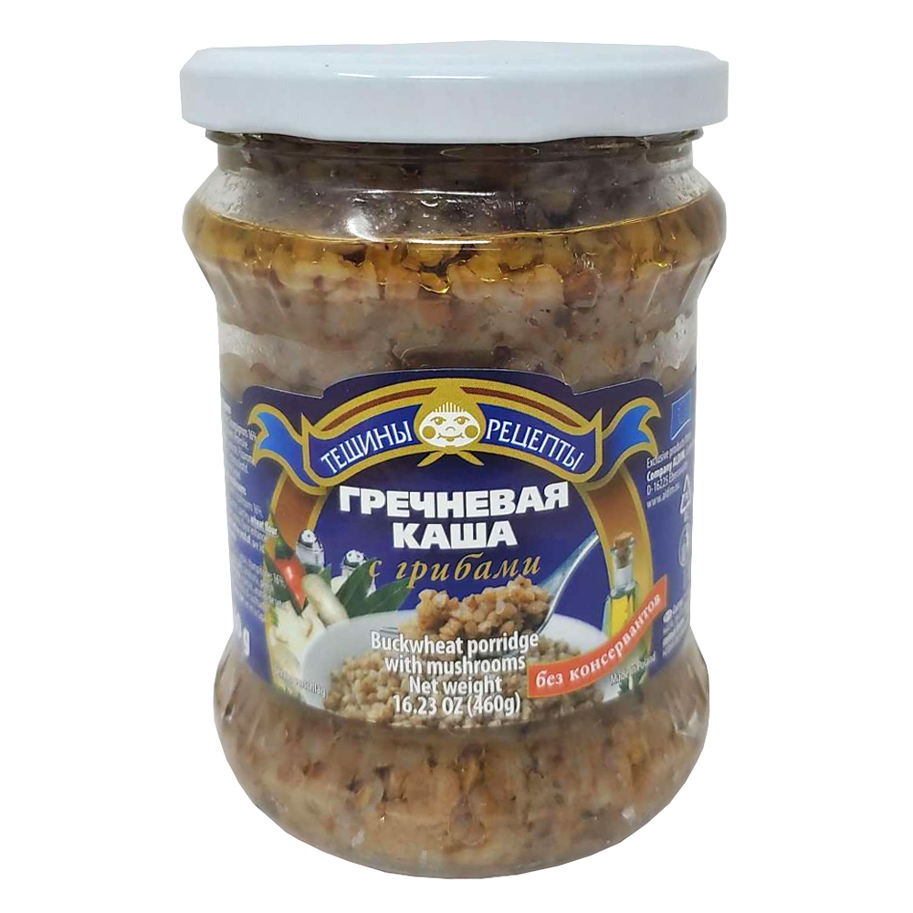 Buckwheat Porridge with Mushrooms, Ready-to-Eat, 16.23 oz/ 460 g