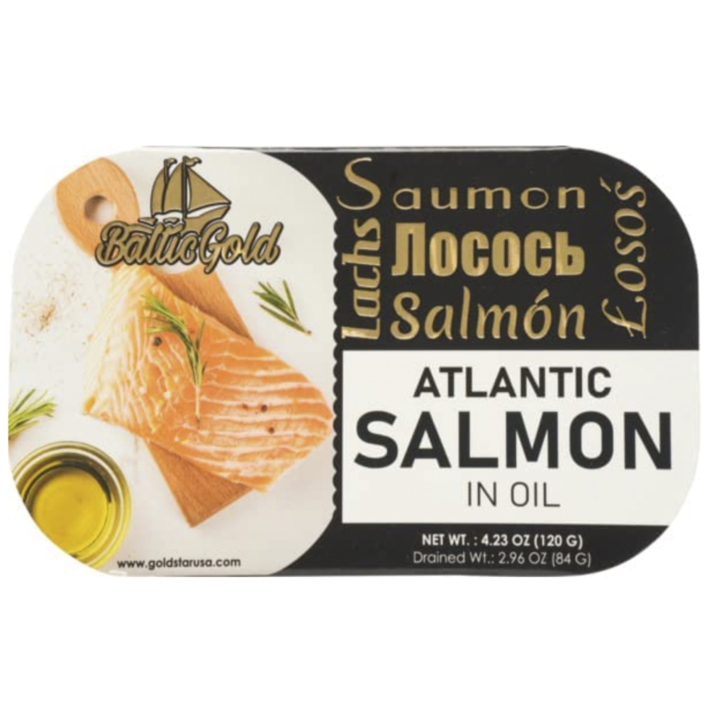 Atlantic Salmon Oil, Baltic Gold, 120g/ 4.23oz