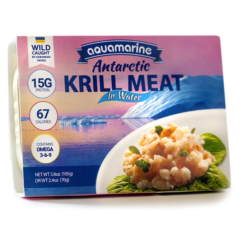Canned Antarctic Krill Meat, Aquamarine, 105g/ 3.8oz