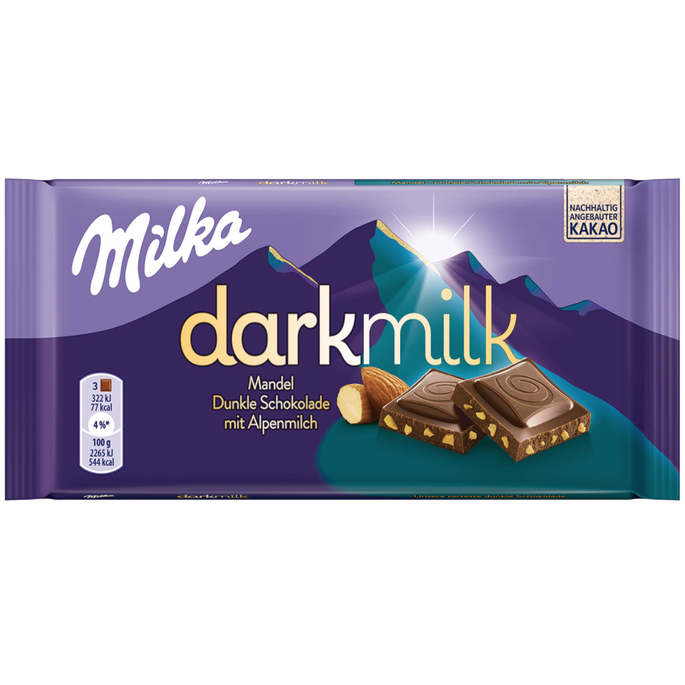 Chocolate Milka Darkmilk Almonds 85 g / 3 oz