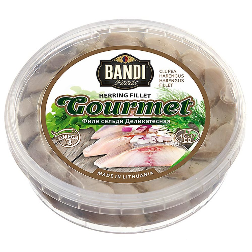 Gourmet Herring Fillet, Bandi, 500g/ 1.1 lb
