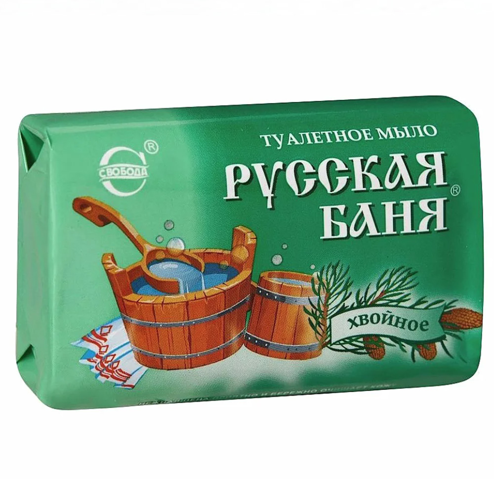 Soap for Normal & Oily Skin, Coniferous Russian Bath, Svoboda, 100g / 0.22lb