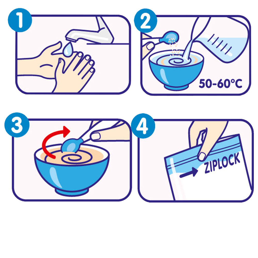 Baby Milk Porridge, Blueberry & 7 Grains | 6 Months +, Bebi Premium, 200 g/0.44lb