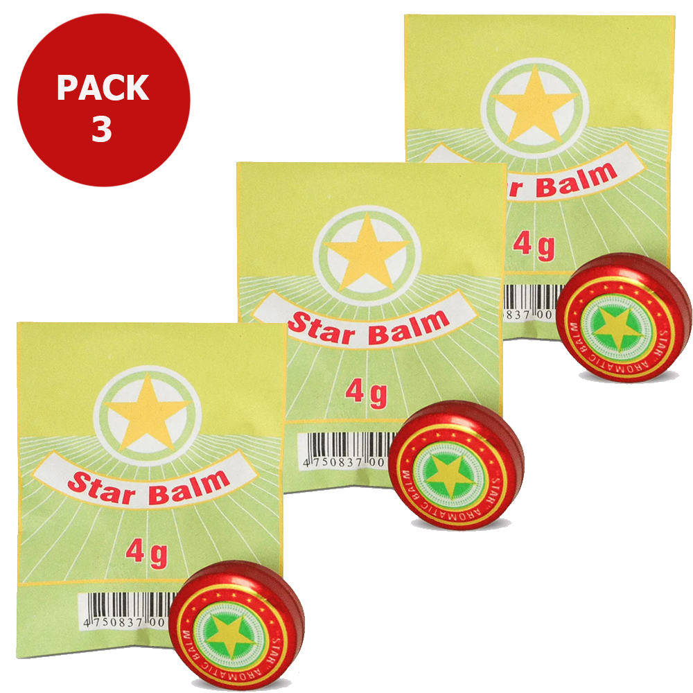 Pack3 Balm Golden Star 4g x 3
