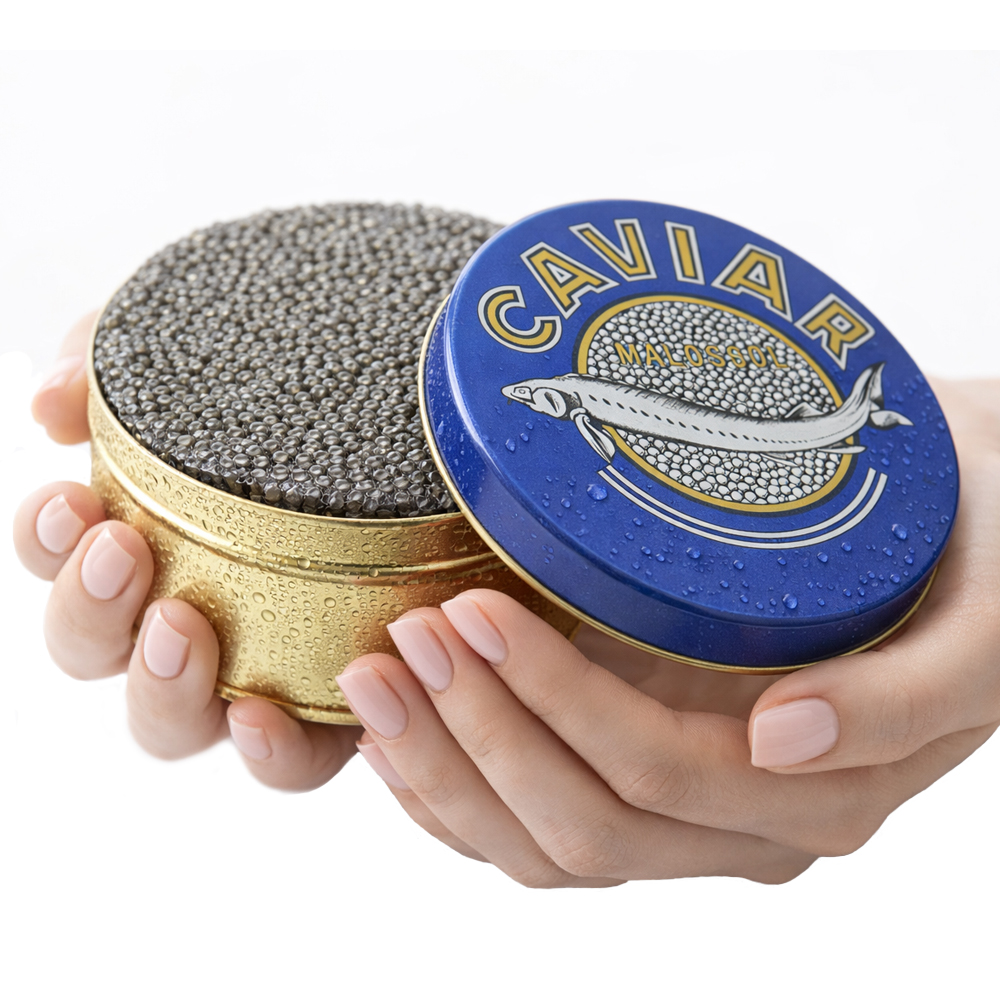 Kaluga Sturgeon Black Caviar (250g / 8.82oz) + FREE Tsar's Reserve Red Caviar 200g