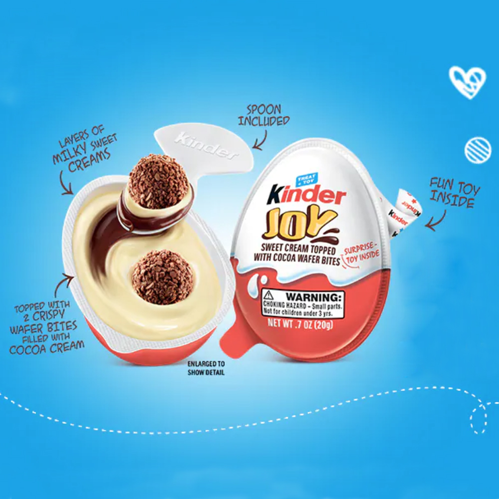 Chocolate Egg Kinder Joy Limited Edition Christmas Series with a Toy, Ferrero, 20 g