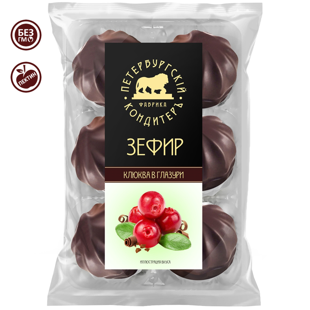 Marshmallow Cranberries in Glaze, St. Petersburg Pastry Chef, 390g / 13.76oz