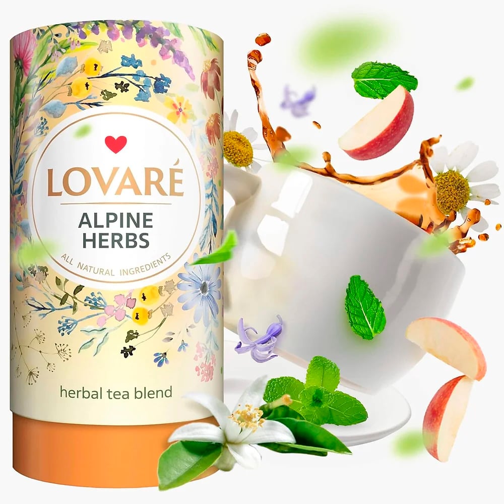 Herbal Tea Blend «Alpine Herbs», LOVARE, 80g/ 2.82oz