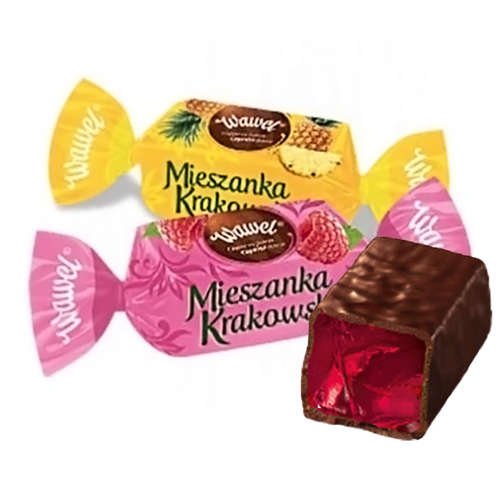 Candy Chocolate Covered Mix Jelly, Mieszanka Krakowska, Wavel, 226g / 0.5lb
