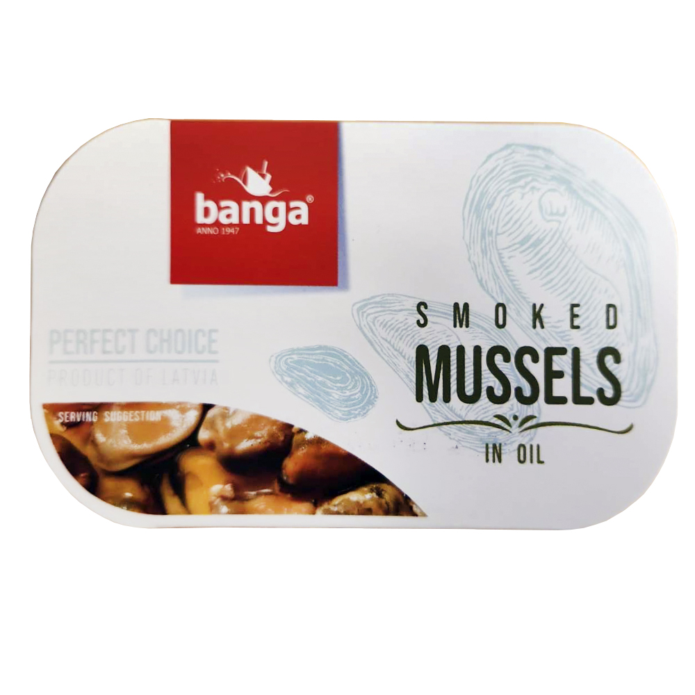 Smoked Mussels in Oil, Banga, 120g/ 4.23oz