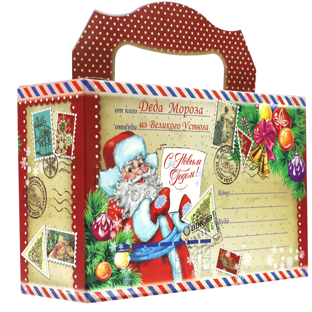 Sweet Christmas Gift Russian Candy Mix Christmas Parcel, 0.45 kg/ 1lb