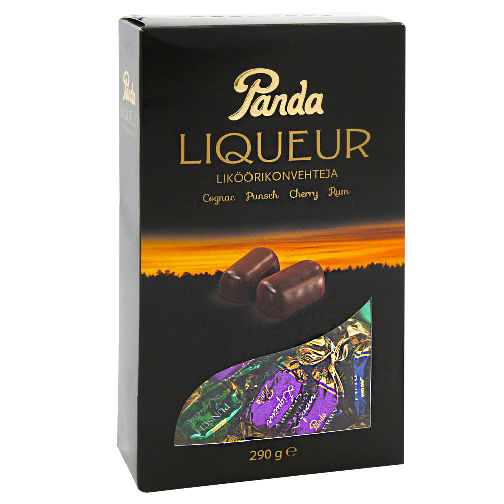 Chocolate Candy Assorted Liqueurs Filling, Panda, 290g/ 0.64lb