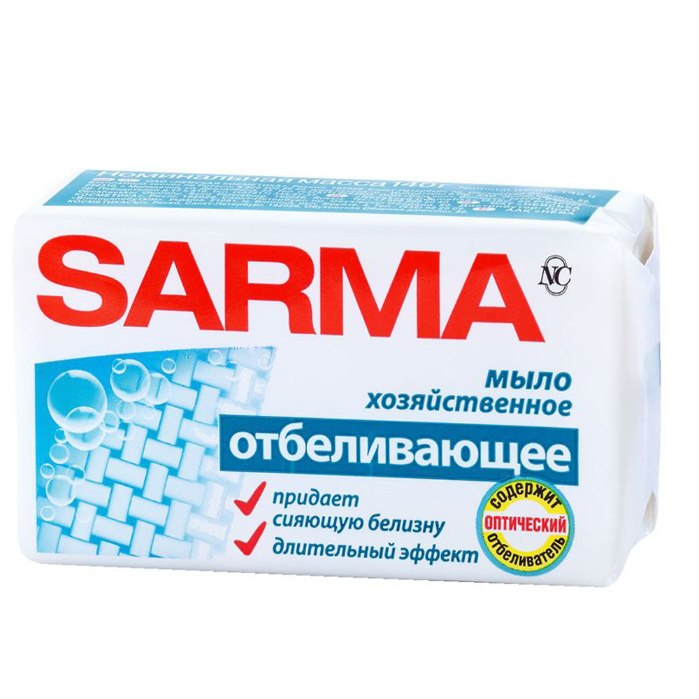 Hard Laundry Bleach Soap SARMA, Neva Cosmetics, 140g/ 0.31lb