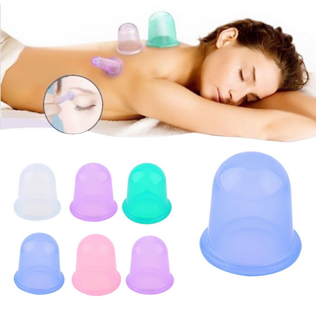 2 Silicone Vacuum Cups Anti Cellulite Massage, Set of 2 cups