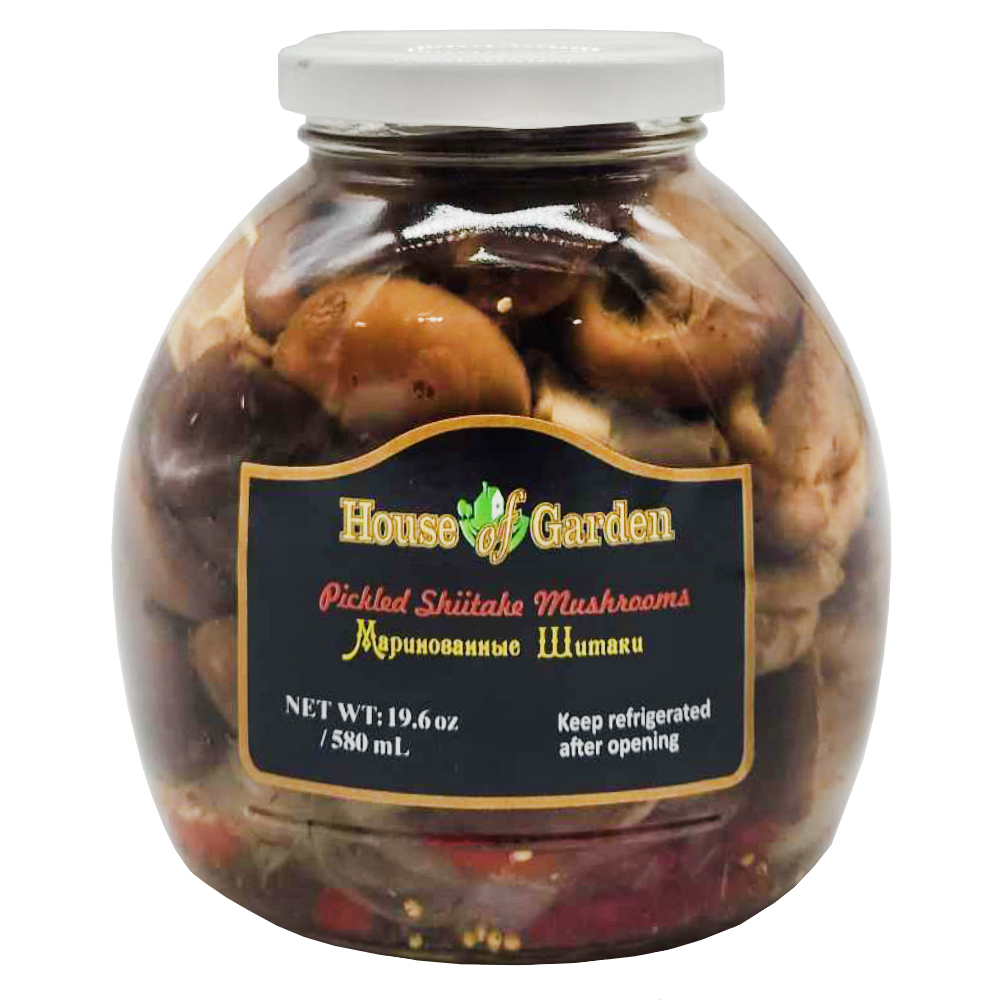 Pickled Mushrooms Shitake, House of Garden, 580ml/ 19.6oz *