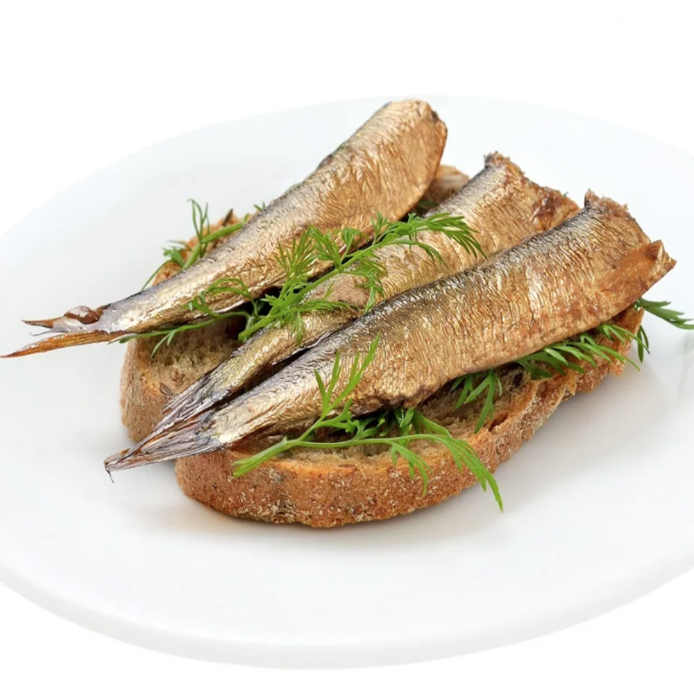 Pack 4 Sprats in Oil, AmberFish, 160g x 4