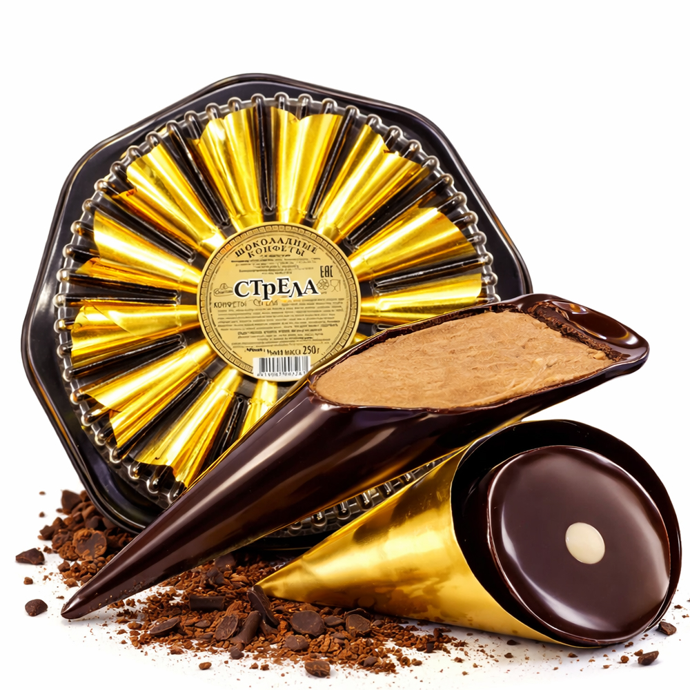 Chocolate Candies “Strela”, Spartak, 250g / 8.8oz